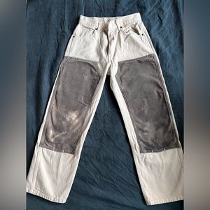 Rudy Jude Color block Utility Jean in Ink & Cream